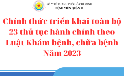 Sở Y tế TP.HCM: Chính thức triển khai toàn bộ 23 thủ tục hành chính theo Luật Khám bệnh, chữa bệnh 2023